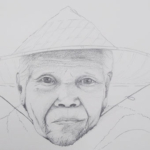 Zeichnung alte Frau